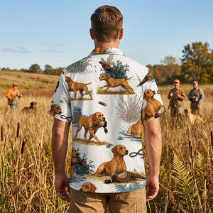 Fox Red Labrador Retriever Pheasant Hunting Hawaiian Shirt