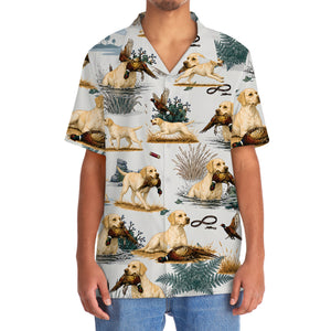 Yellow Labrador Retriever Pheasant Hunting Hawaiian Shirt