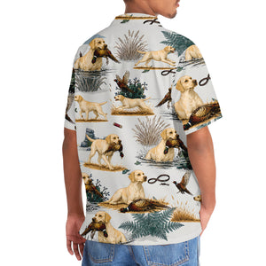 Yellow Labrador Retriever Pheasant Hunting Hawaiian Shirt