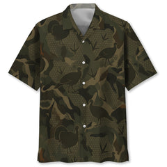 Wild Turkey Camouflage Hunting Hawaiian Shirt