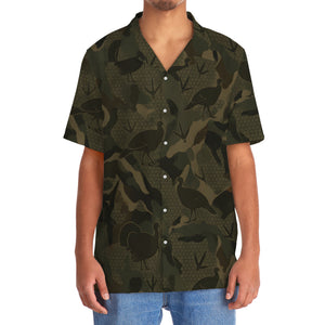 Wild Turkey Camouflage Hunting Hawaiian Shirt