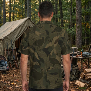 Wild Turkey Camouflage Hunting Hawaiian Shirt