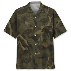 Mallard Duck Camouflage Hunting Hawaiian Shirt