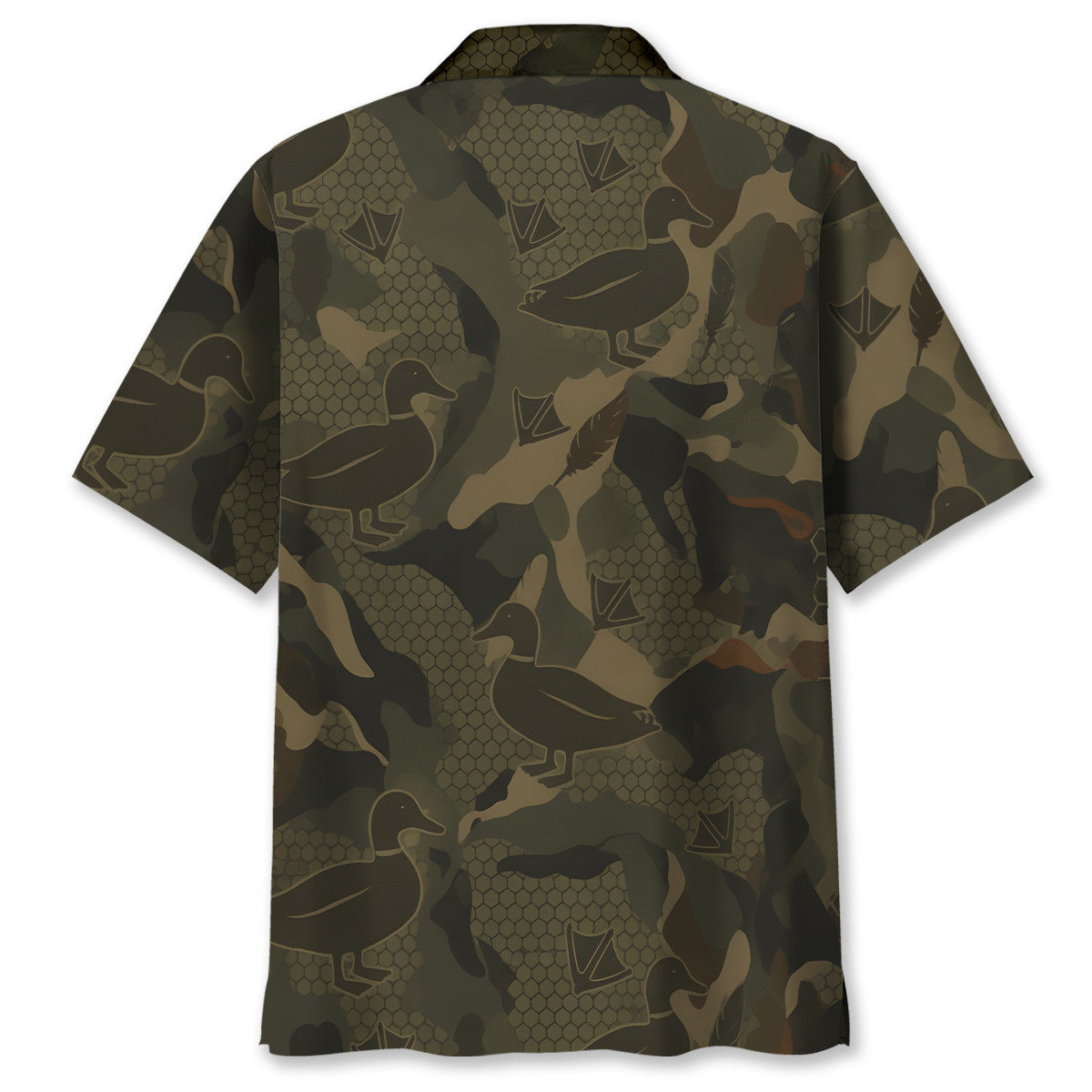 Mallard Duck Camouflage Hunting Hawaiian Shirt