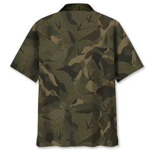 Dove Camouflage Hunting Hawaiian Shirt