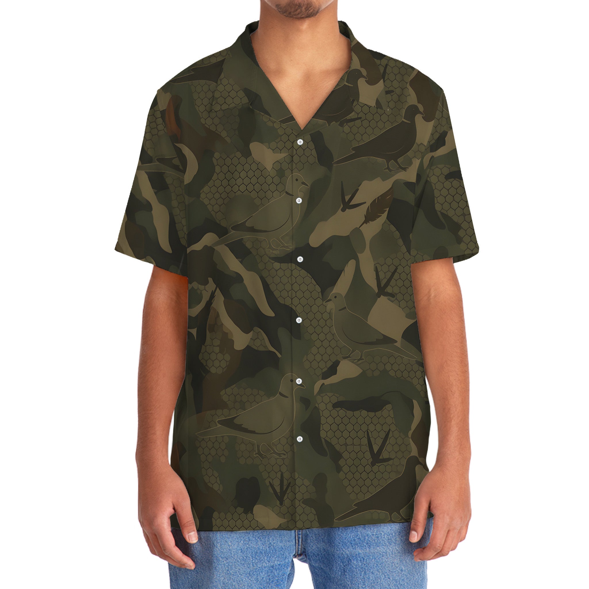 Dove Camouflage Hunting Hawaiian Shirt