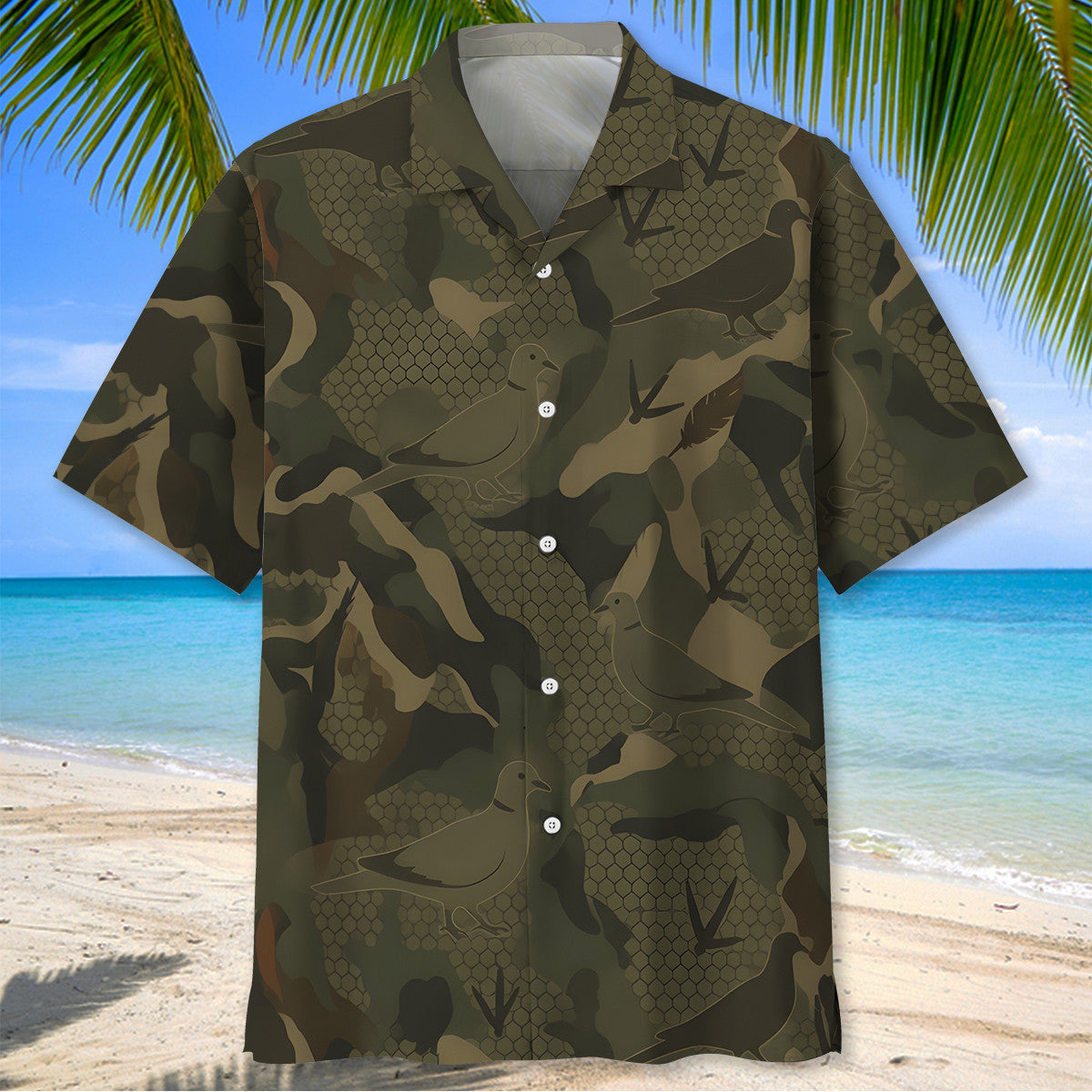 Dove Camouflage Hunting Hawaiian Shirt