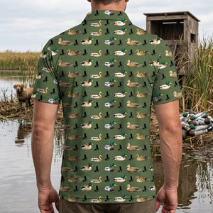 Duck Hunter Men Polo Shirt