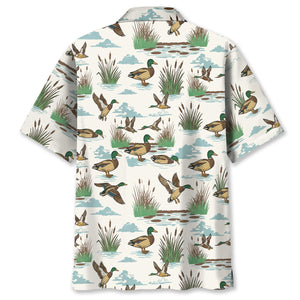 Mallard Duck Hunting Vintage Hawaiian Shirt