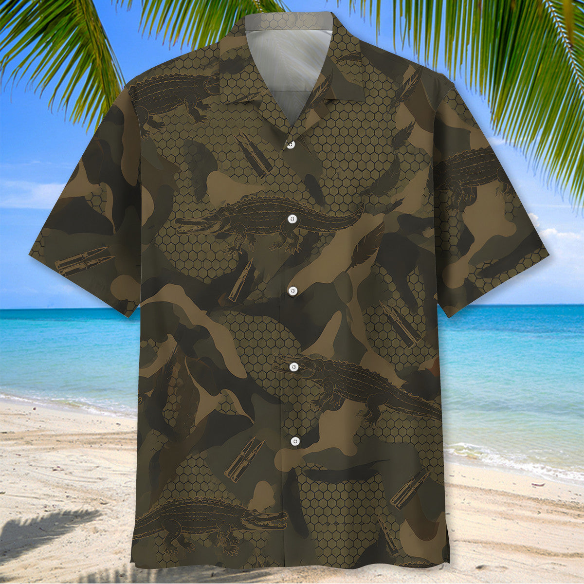 Crocodile Hunting Hawaiian Shirt