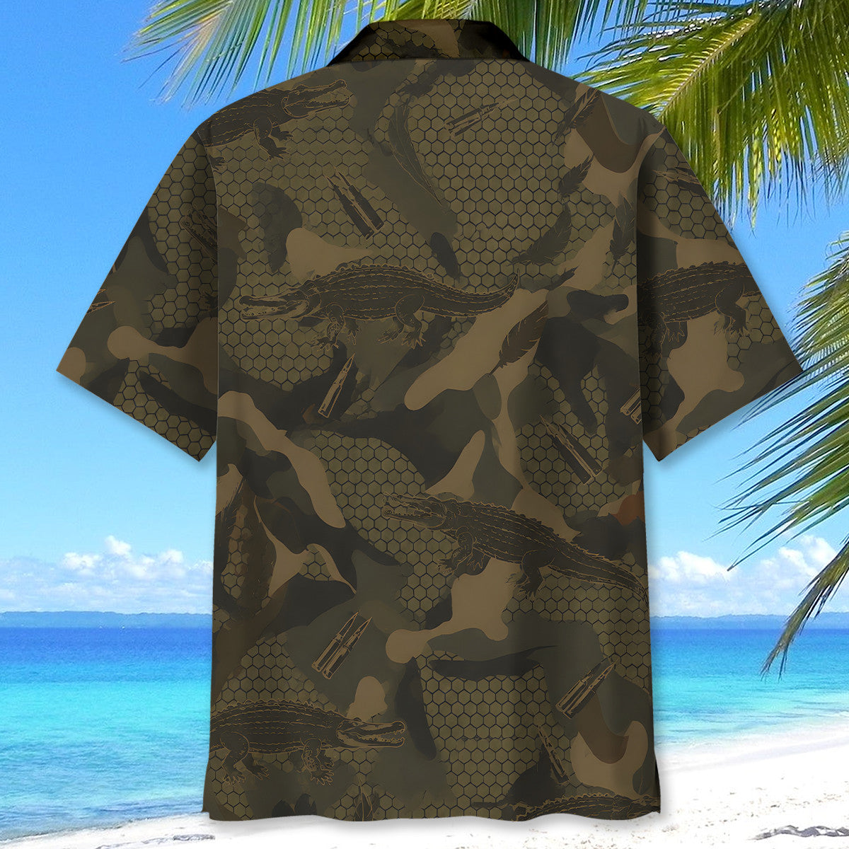 Crocodile Hunting Hawaiian Shirt