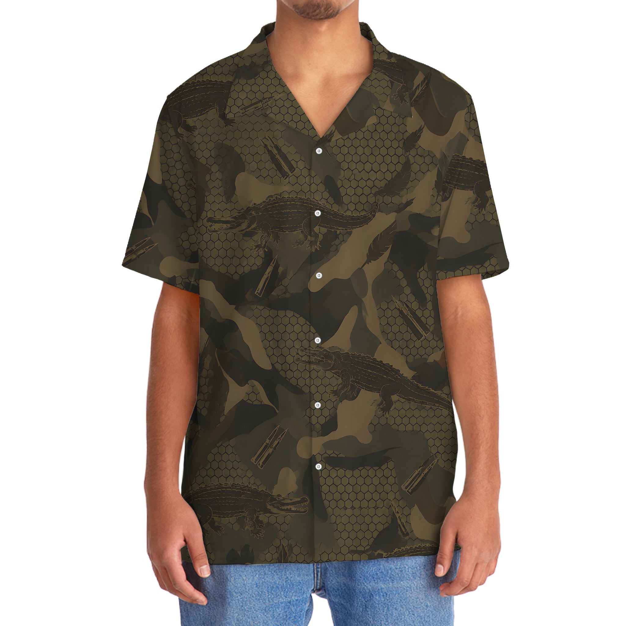 Crocodile Hunting Hawaiian Shirt