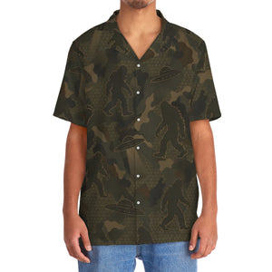Bigfoot Forest Camouflage Hawaiian Shirt