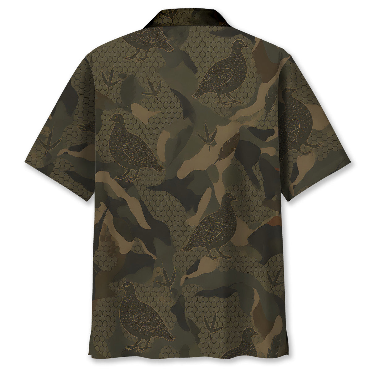 Grouse Hunting Camouflage Hawaiian Shirt