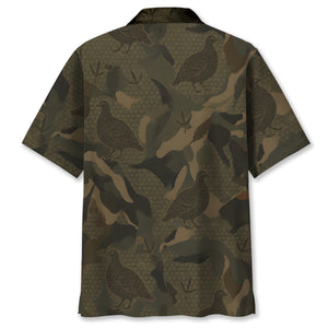 Grouse Hunting Camouflage Hawaiian Shirt