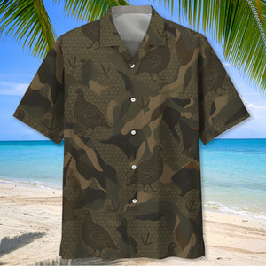 Grouse Hunting Camouflage Hawaiian Shirt