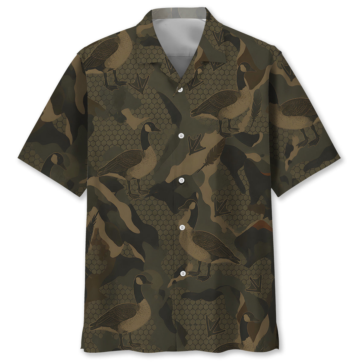 Goose Hunting Camouflage Hawaiian Shirt