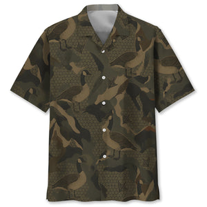 Goose Hunting Camouflage Hawaiian Shirt