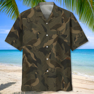 Goose Hunting Camouflage Hawaiian Shirt