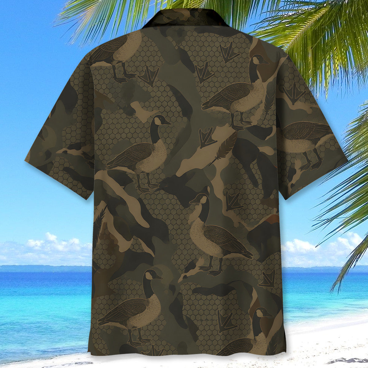 Goose Hunting Camouflage Hawaiian Shirt
