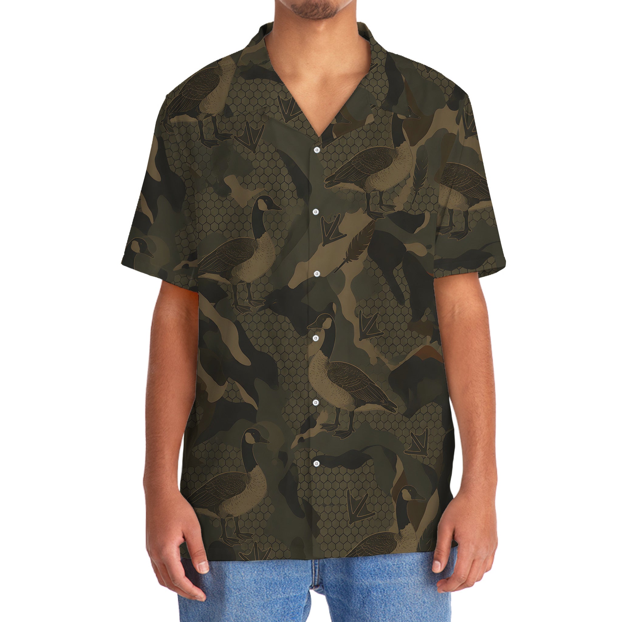 Goose Hunting Camouflage Hawaiian Shirt