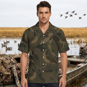 Goose Hunting Camouflage Hawaiian Shirt