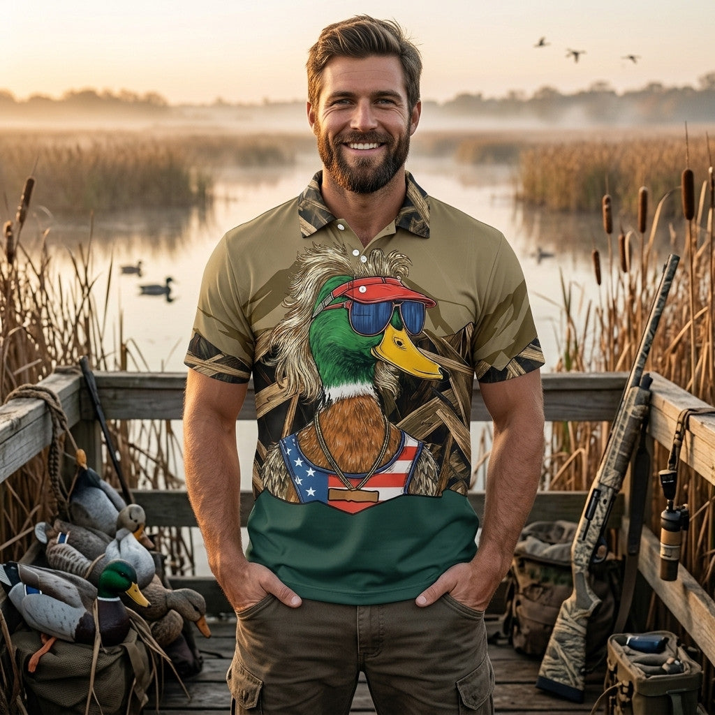 Duck Swagger Men Polo Shirt