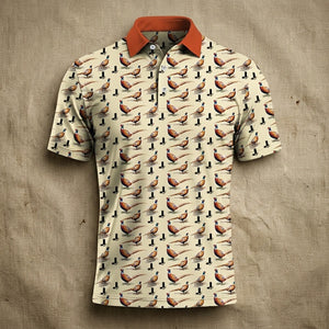 Pheasant Hunting Men Polo Shirt
