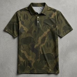 Wild Boar Hunting Men Polo Shirt
