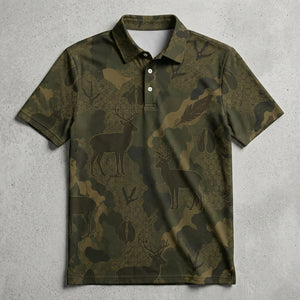 Deer Hunting Men Polo Shirt
