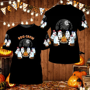 Boo Crew Camping All Over Print Shirt
