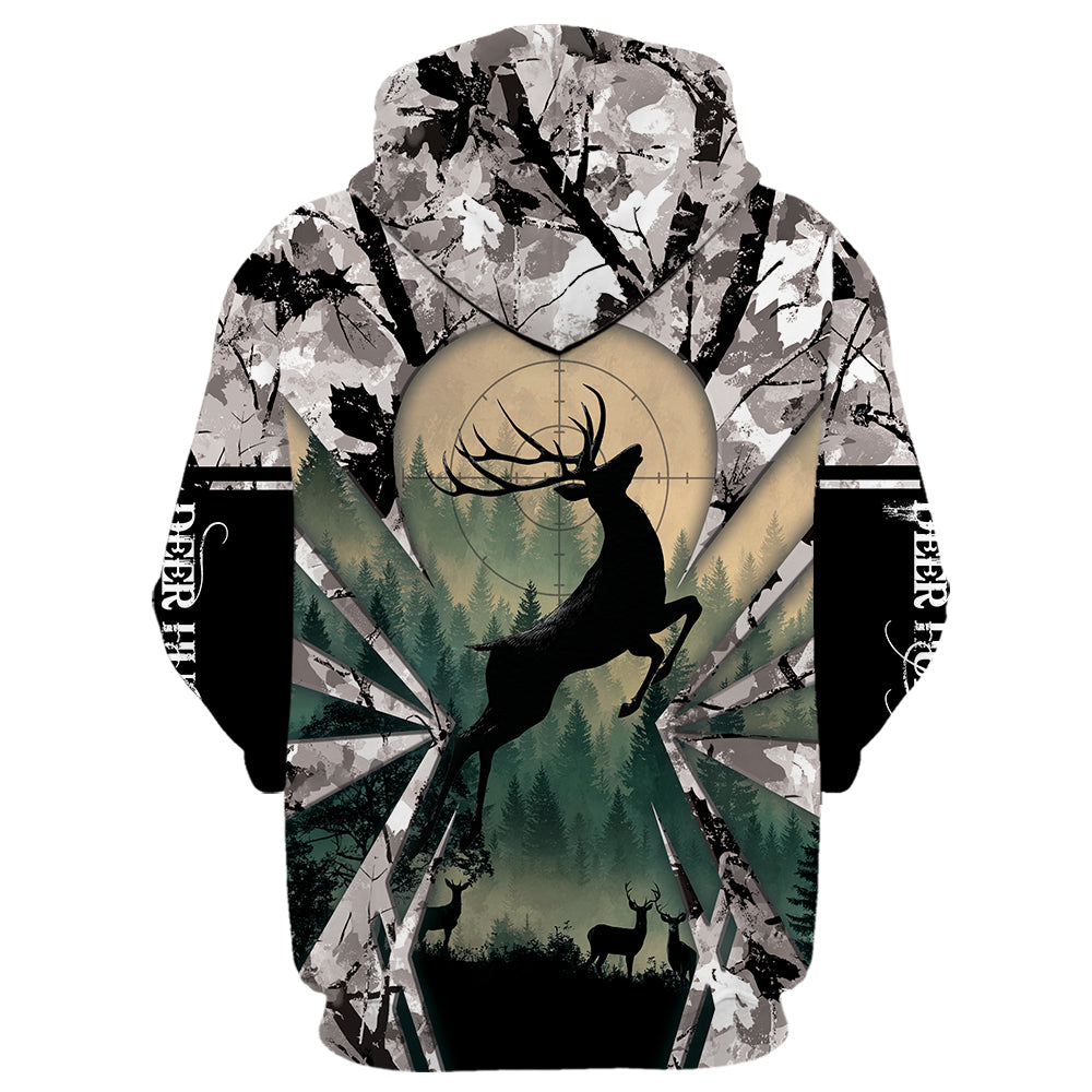 Deer Hunting Peaceful Forest All Over Print Shirt