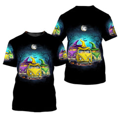 Witches Camping Car All Over Print Shirt