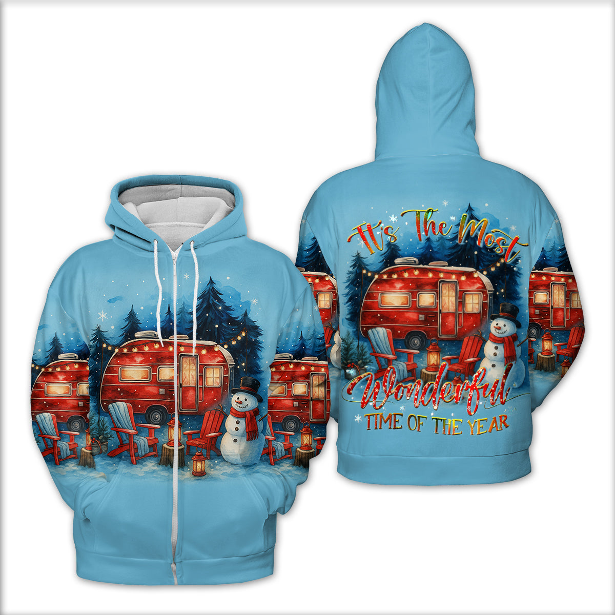 Christmas Camper Winter Wonderland All Over Print Shirt