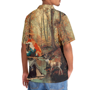 Vintage Camping Forest Autumn Hawaiian Shirt