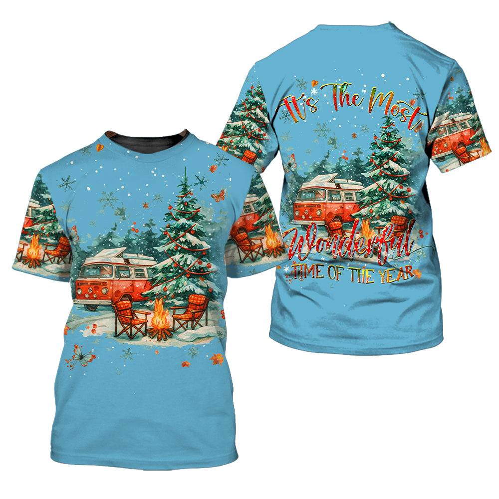 It’s The Most Wonderful Christmas Camping All Over Print Shirt