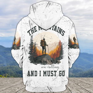 The Mountains Are Calling And I Must Go All Over Print Shirt