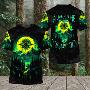 Adventure Is Calling All Over Print Shirt