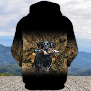 Duck Hunting With Dog All Over Print Shirt