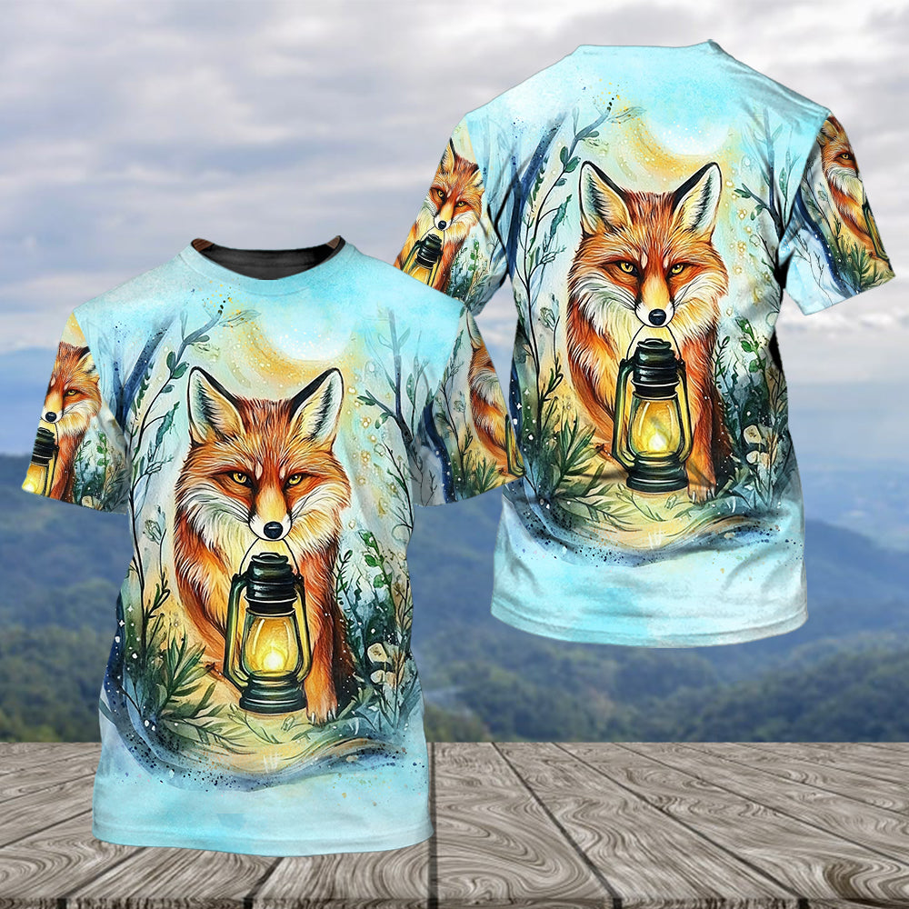 Wild Fox Finding The Way All Over Print Shirt