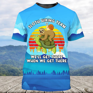 Funny Slow Hiking Team All Over Print Shirt