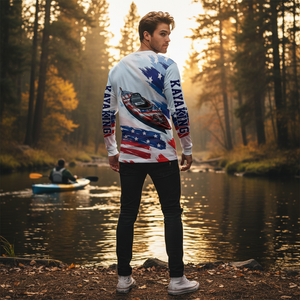 Custom Name Kayaking America All Over Print Shirt