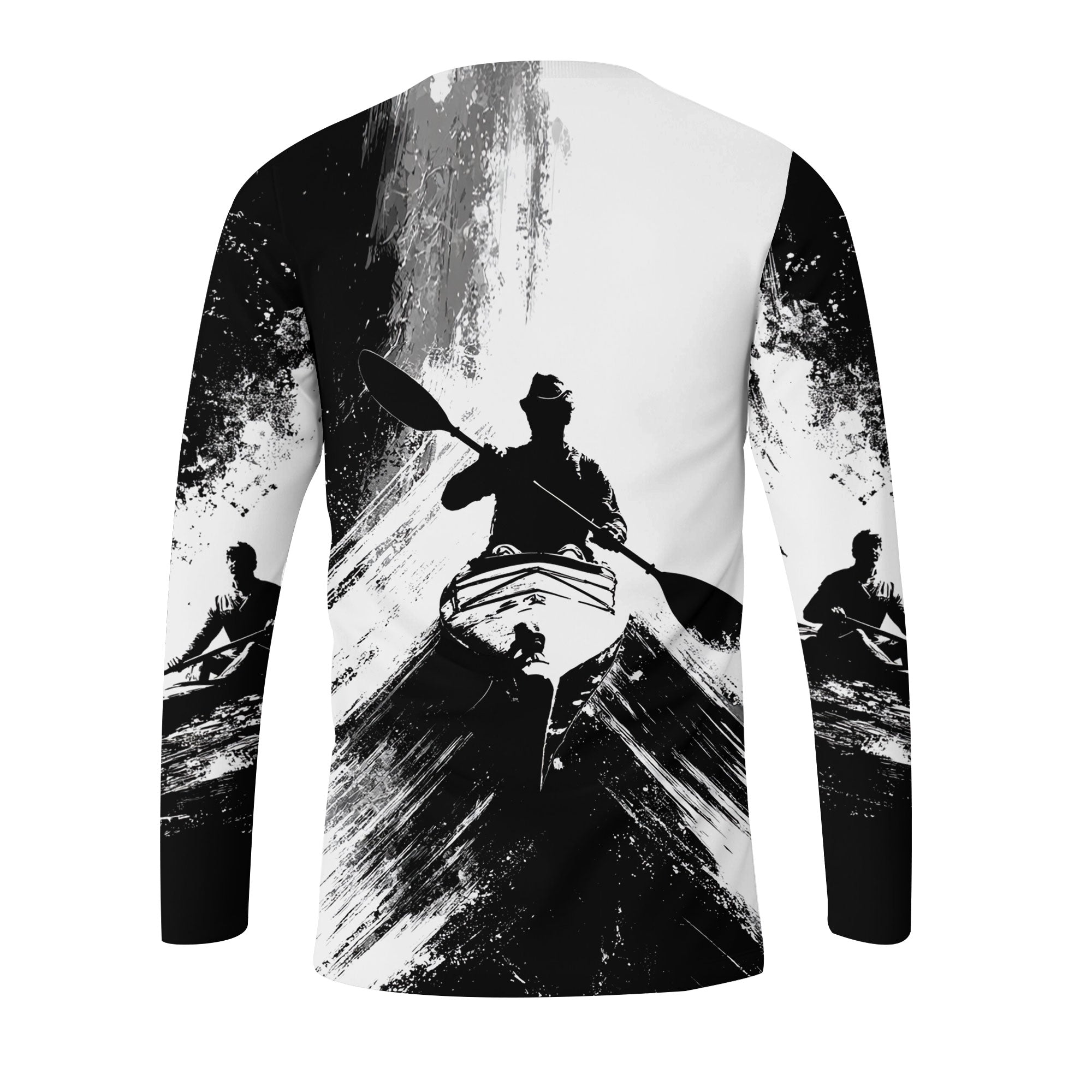 Black And White Kayaking Lover All Over Print Shirt