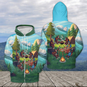 Sasquatch family BBQs All Over Print Shirt