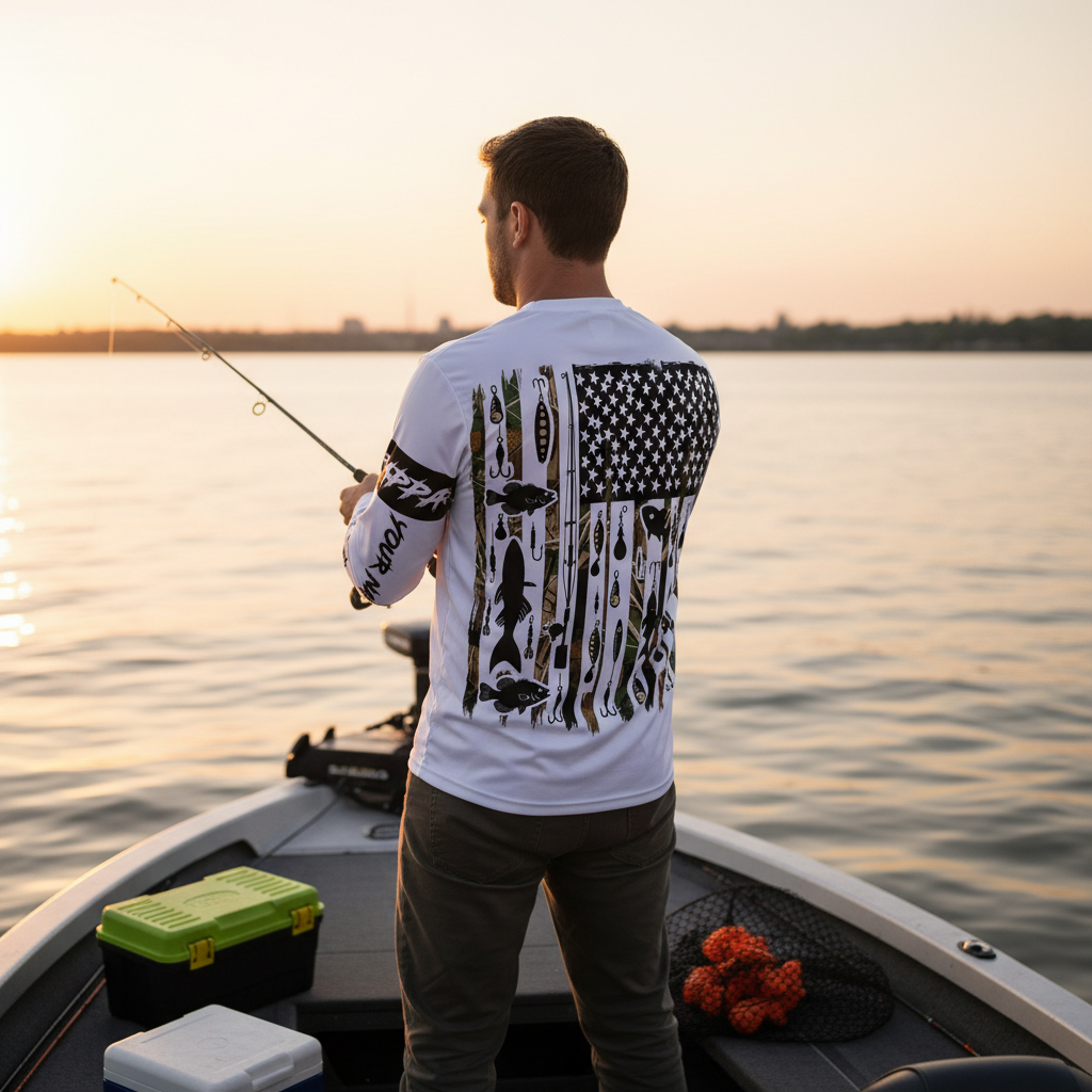Custom Name Crappie Fish Black All Over Print Shirt