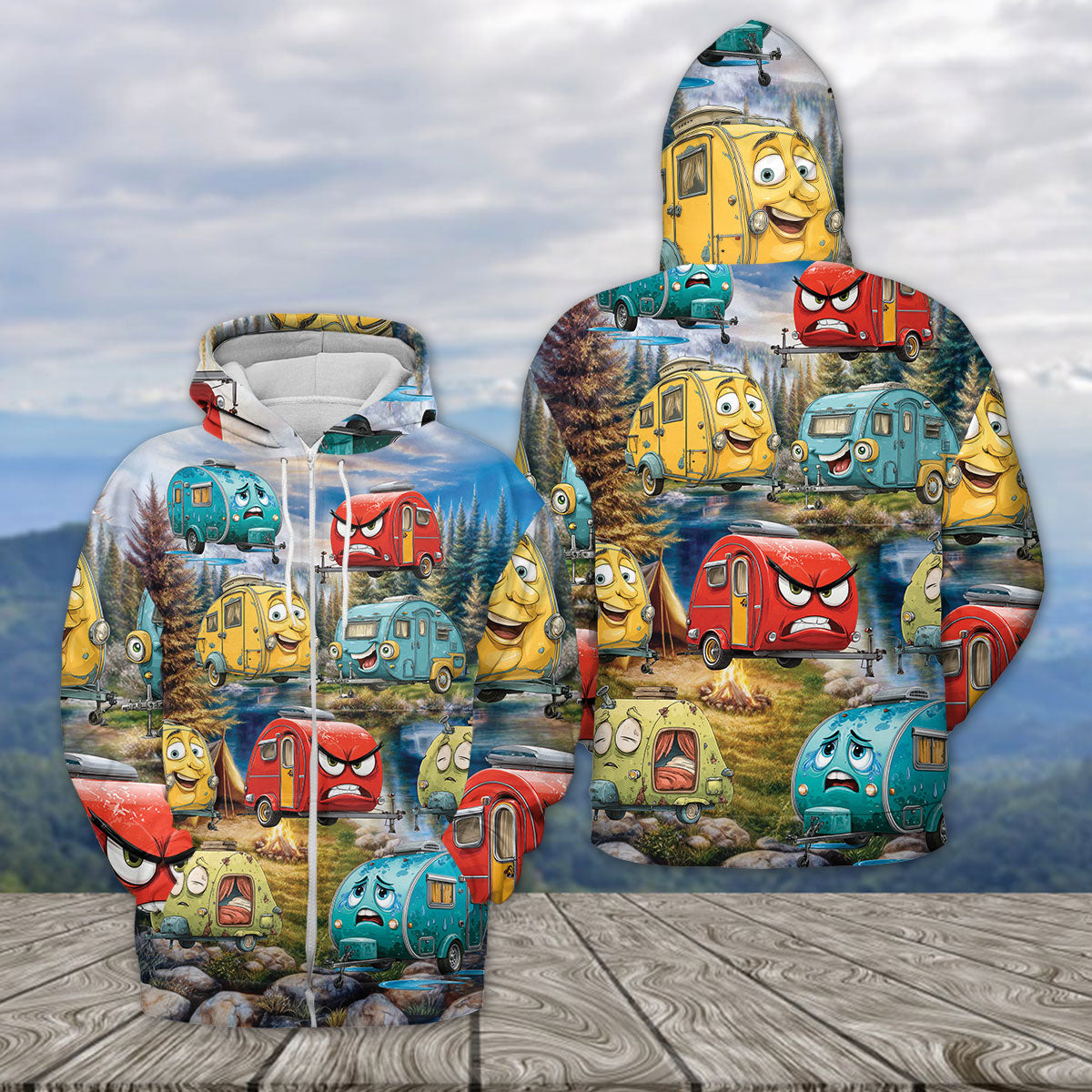 Funny Teardrop Trailer All over Print Shirt