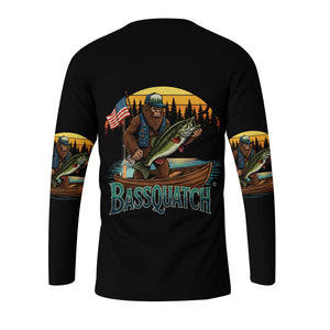 Bassquatch Retro All Over Print Shirt