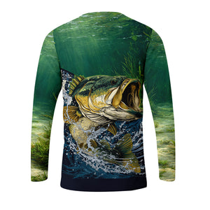 Largemouth Bass Vintage All Over Print Shirt