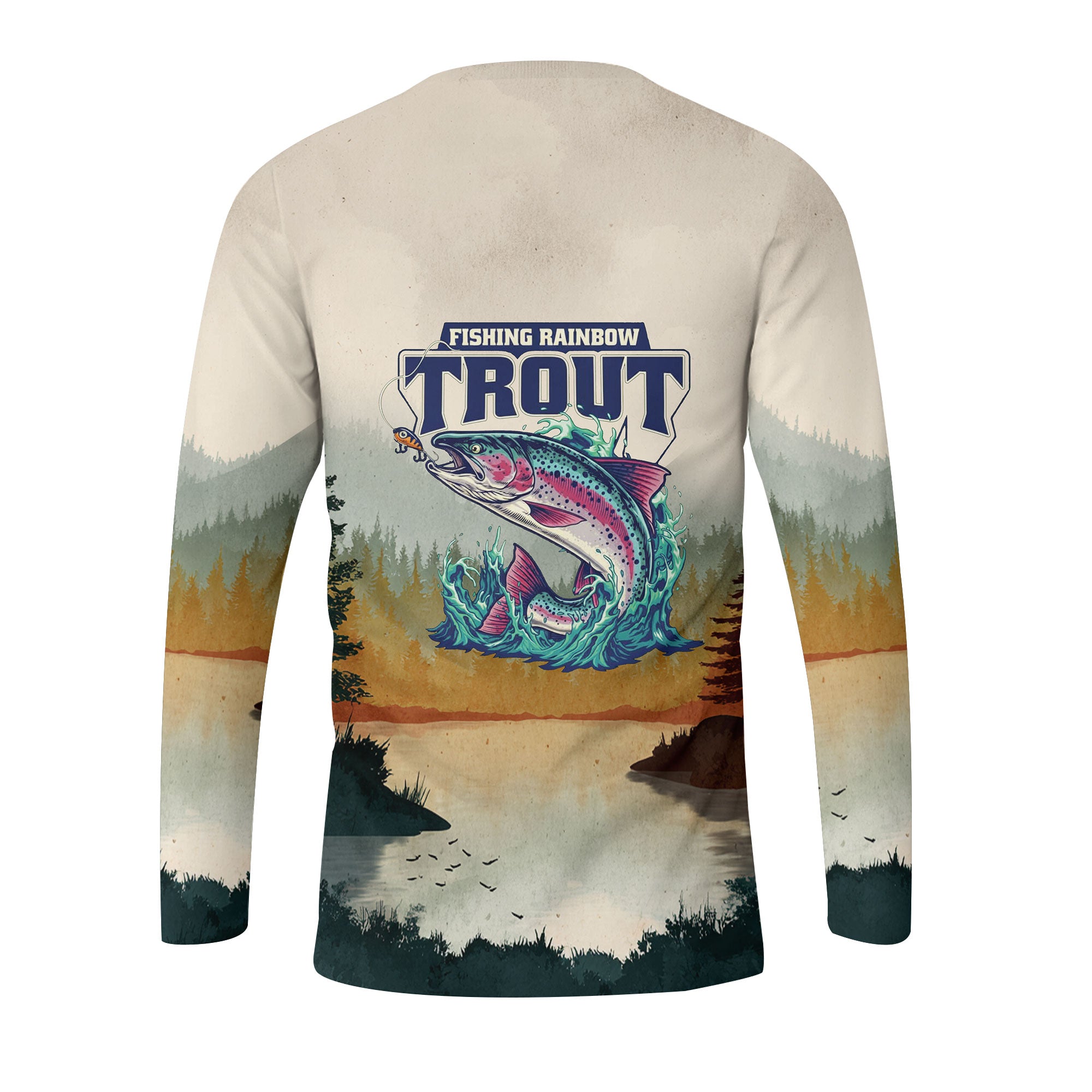 Trout Fish Lover Vintage All Over Print Shirt