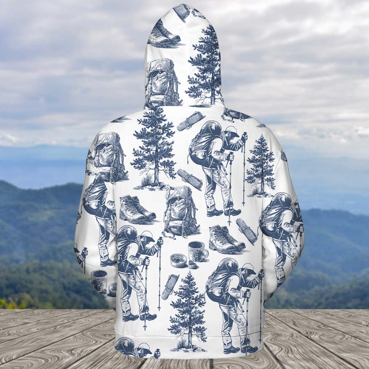 Vintage Hiking Camp All Over Print Shirt